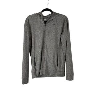 Nike Yoga Dri-FIT Lightweight Full Zip Hoodie Gray Size Small